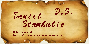 Daniel Stankulić vizit kartica